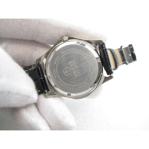 Women Wenger SAK Quartz WR Analog 37mm Dial Round Watch (G717) "New Battery" - Picture 3 of 9